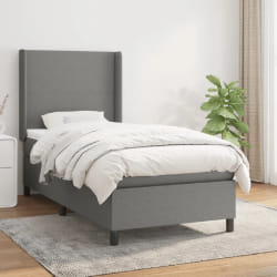 VidaXL Sommier à lattes 100x200 cm - Gris foncé