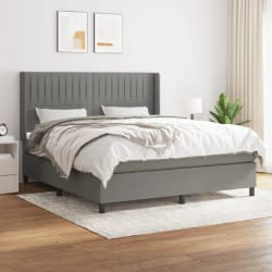 VIDAXL Sommier à Lattes de Lit Gris foncé 160x200 cm