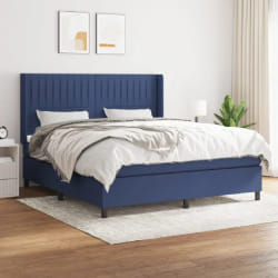 VIDAXL Sommier et matelas - Bleu 160x200 cm