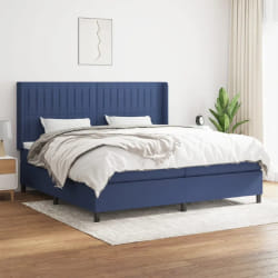 VIDAXL Sommier à lattes et matelas - Bleu