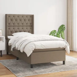 VIDAXL Lit avec matelas 80x200 cm Taupe