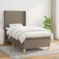 vidaXL Sommier à lattes de lit 100x200 cm - Taupe