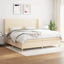 VIDAXL Sommier et matelas crème