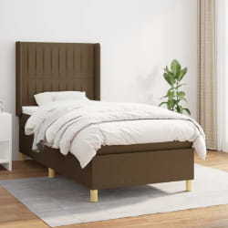 vidaXL Sommier à lattes avec matelas 100x200 cm