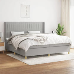 vidaXL Sommier à lattes 200x200 cm - Gris clair