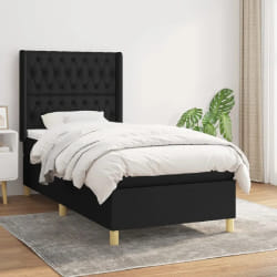 VIDAXL Sommier Noir Tissu