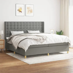 vidaXL Sommier à lattes de lit 200x200cm - Gris foncé