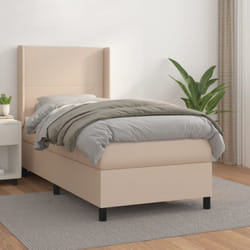 Sommier À Lattes De Lit Avec Matelas Cappuccino 80x200 Cm Vidaxl