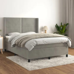 vidaXL Sommier Matelas Velours - 140x190 cm