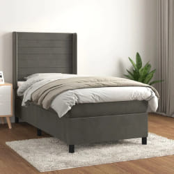 vidaXL Sommier à lattes 80x200 cm - Gris foncé
