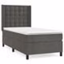 vidaXL Sommier à lattes de lit et matelas Gris foncé 80x200 cm Velours - 80 x 200 cm