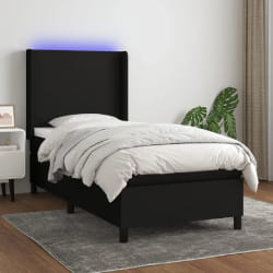 vidaXL Sommier à lattes avec matelas LED