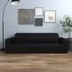 vidaXL Sommier à lattes de lit matelas et LED Taupe 200x200 cm Tissu - 200 x 200 cm