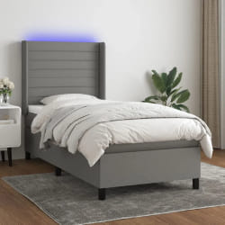 VidaXL Sommier à lattes 90x190 cm - Gris foncé