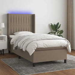 VidaXL Sommier à lattes LED - Taupe