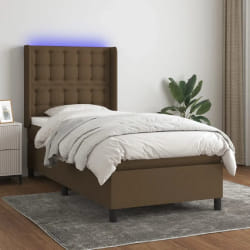 VIDAXL Sommier tapissier marron foncé 80x200 cm