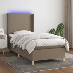 titulo: Vidaxl Sommier a lattes - Taupe 80x200 cm