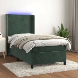 VIDAXL Sommier à lattes de lit Vert foncé 100x200 cm
