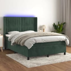 VIDAXL Sommier à lattes 140x190 cm - Vert foncé