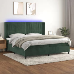 VIDAXL 200x200 cm - Velours Vert foncé