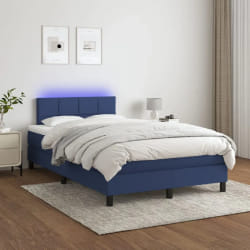 VIDAXL Sommier LED bleu 120x200 cm