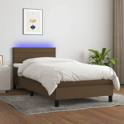 VidaXL Sommier à lattes et matelas LED 90x200