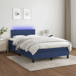 vidaXL Sommier à lattes LED - Bleu