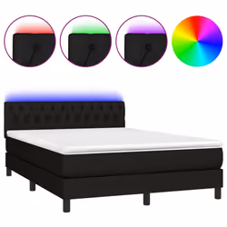 VidaXL 3133399, Noir, Noir, 1440 mm, 2030 mm, 880 mm, 140 x 200 mm