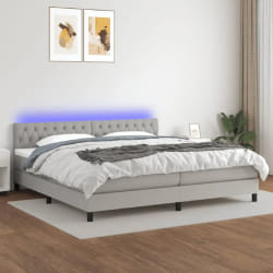 vidaXL Gris clair LED 200x200