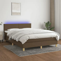 vidaXL Sommier 140x200 - Marron foncé
