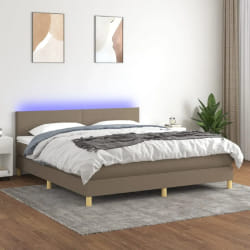 vidaXL Sommier à lattes 180x200 cm Taupe