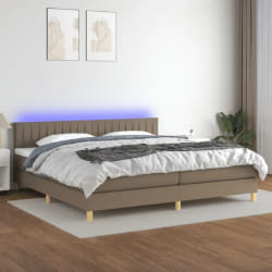 VIDAXL Sommier à lattes 200x200 cm - Taupe