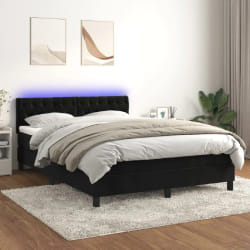 vidaXL 140x190 cm noir LED
