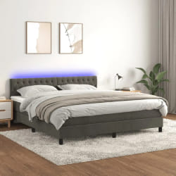 vidaXL Gris foncé - 160x200 cm