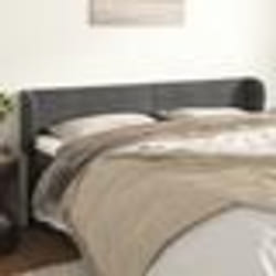 vidaXL Sommier à lattes de lit et matelas et LED Bleu 140x190 cm Tissu - 140 x 190 cm