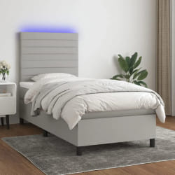 VidaXL Sommier à lattes et LED 100x200