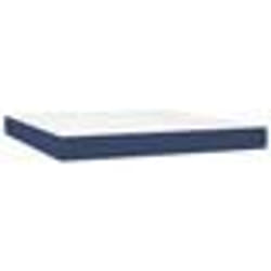 vidaXL Sommier à lattes de lit et matelas et LED Bleu 180x200 cm Tissu - 180 x 200 cm