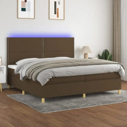 Sommier vidaXL - Marron 200x200 cm