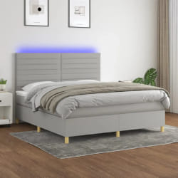 vidaXL MN90237 - Gris clair 180x200 cm