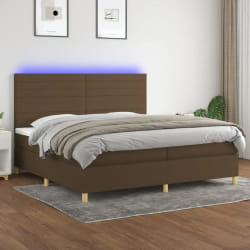 vidaXL Sommier à lattes 200x200 cm avec LED