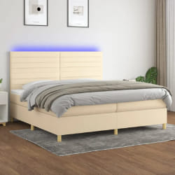 vidaXL Sommier à Lattes 200x200 cm - Crème