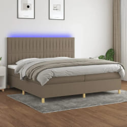 VIDAXL Sommier à lattes avec LED 200x200 cm