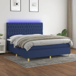 vidaXL Sommier LED 180x200 cm - Bleu
