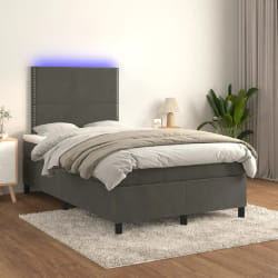 vidaXL Sommier à lattes de lit 120x200 cm - Gris foncé