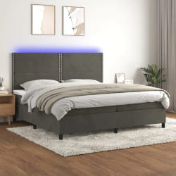 vidaXL Sommier à lattes - 200x200 cm - Gris foncé