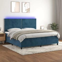 vidaXL lit avec matelas et LED 200x200 cm