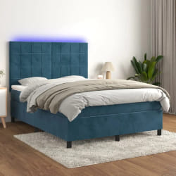 vidaXL MN3136123 Bleu foncé 140x190 cm
