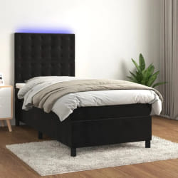 vidaXL Sommier avec matelas et LED 100x200 cm