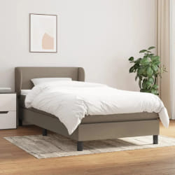 VIDAXL Sommier à lattes de lit - Taupe 90x190 cm