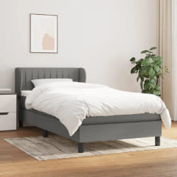 vidaXL Sommier à Lattes Gris Foncé 80x200 cm